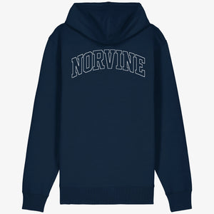 Athletic Block Zipped Hoodie - Organic Relaxed Zipper - Norvine