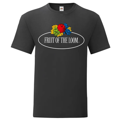 Fotl Vintage Tee Large Logo Print T-shirt - Fruit Of The Loom